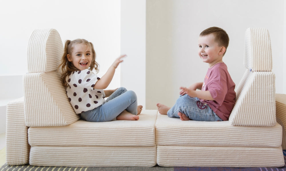 10 dalių modulinė sofa vaikams