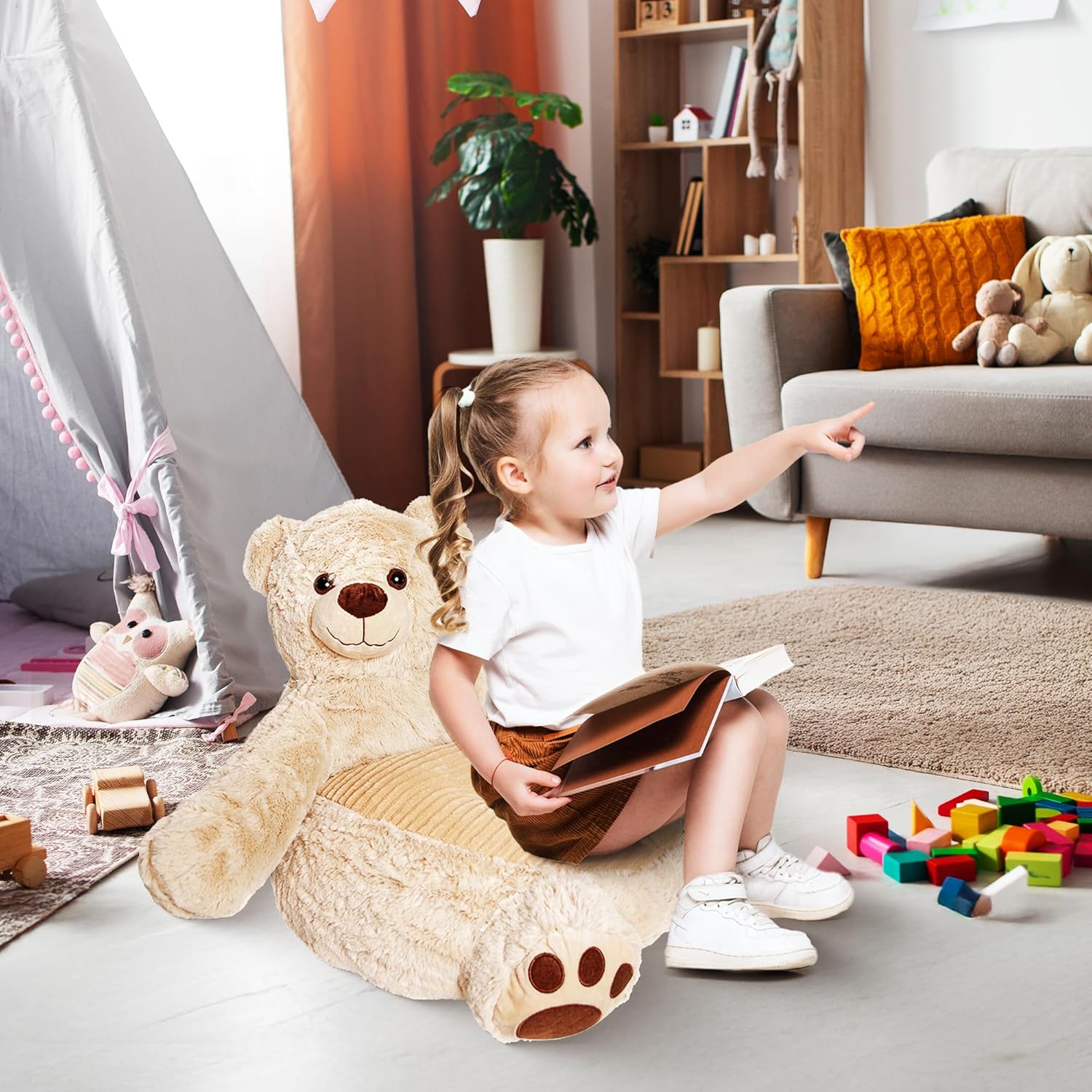 Pliušinis sėdmaišis vaikams