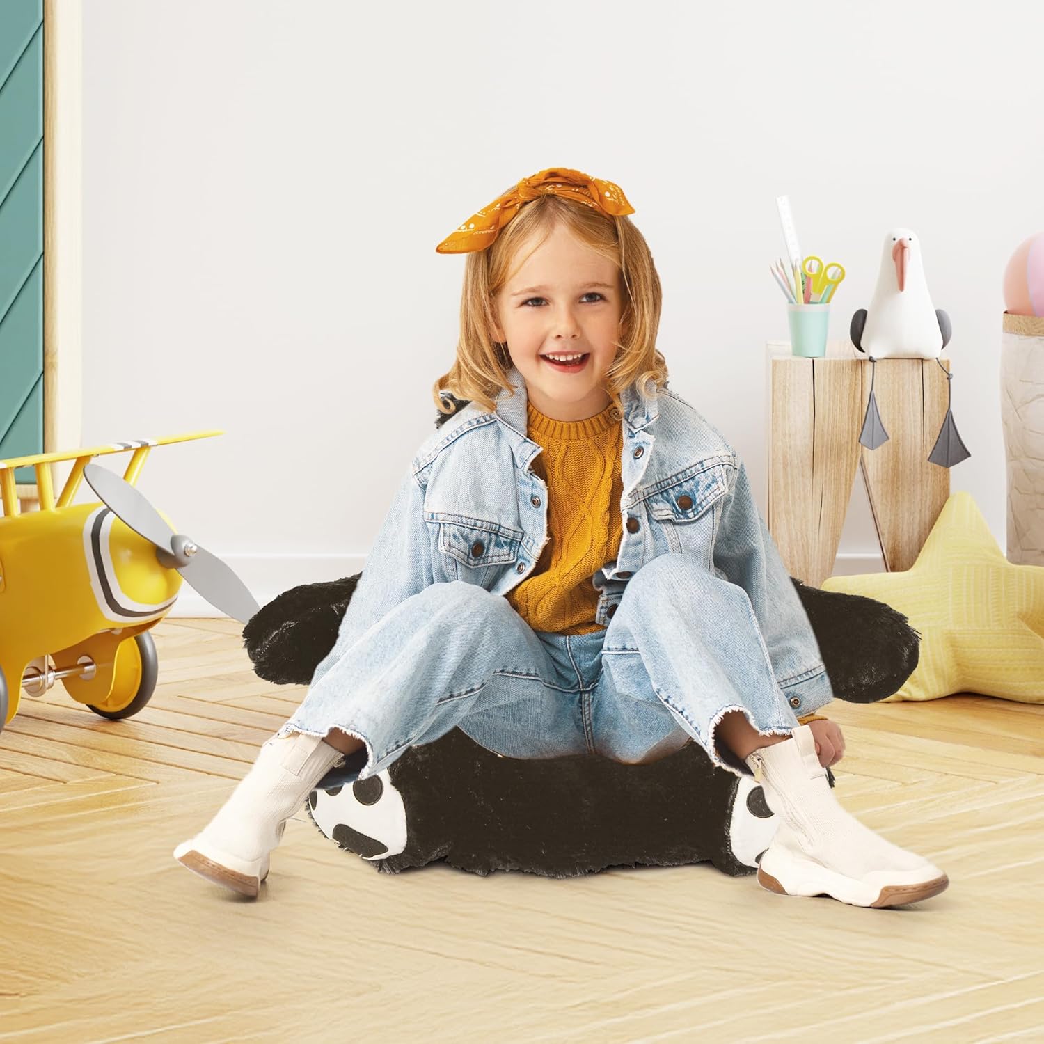 Pliušinis sėdmaišis vaikams