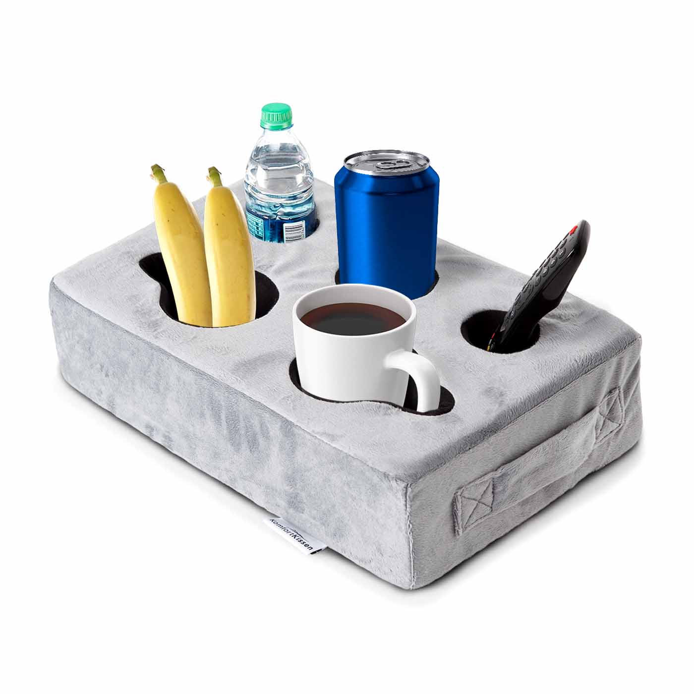 Minkštas puodelių dėklas su rankena