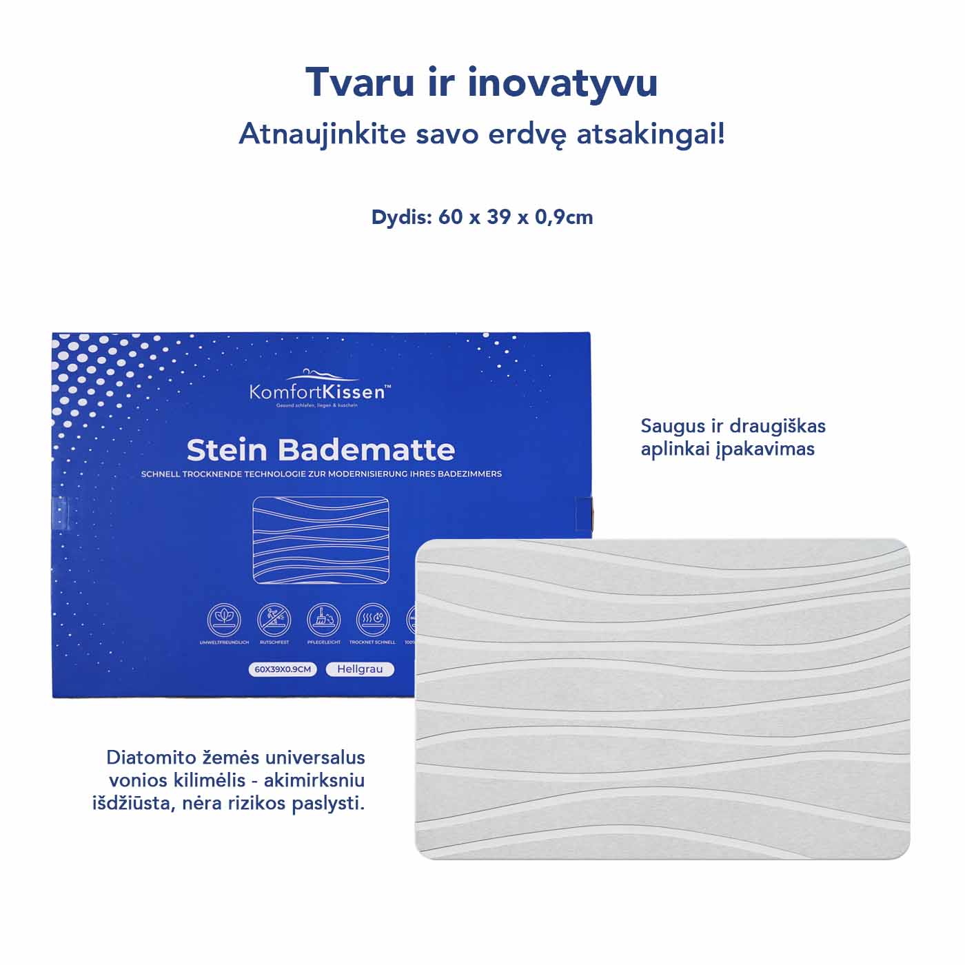 Diatomitinės žemės kilimėlis