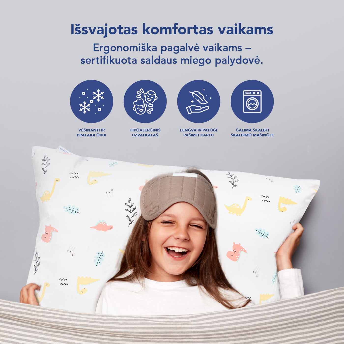 Pagalvė vaikams 40x60cm