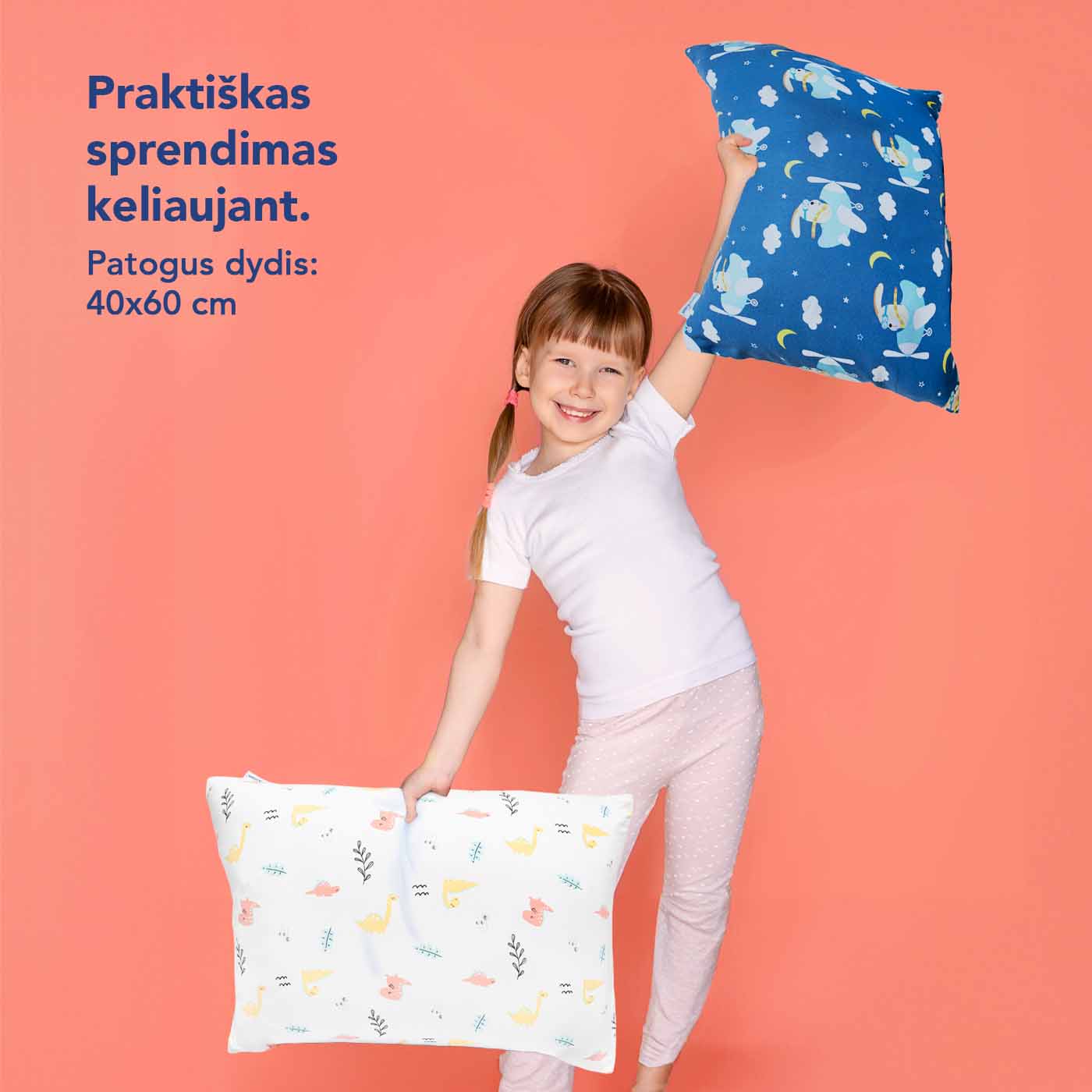 Pagalvė vaikams 40x60cm