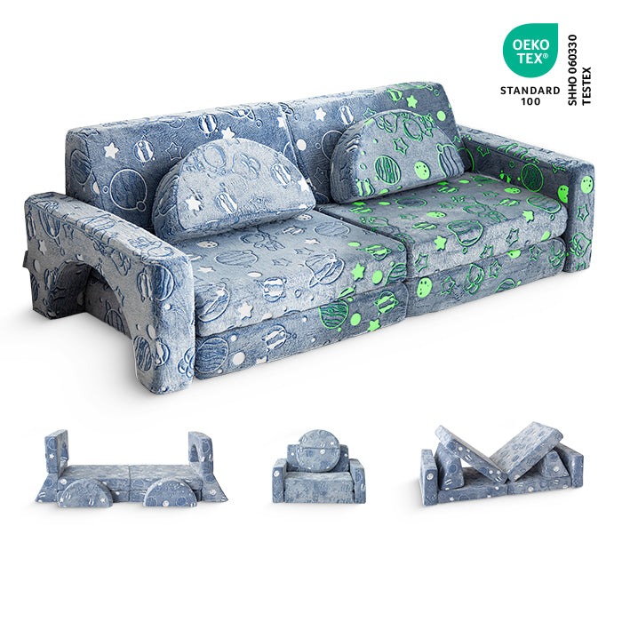 10 dalių modulinė sofa vaikams