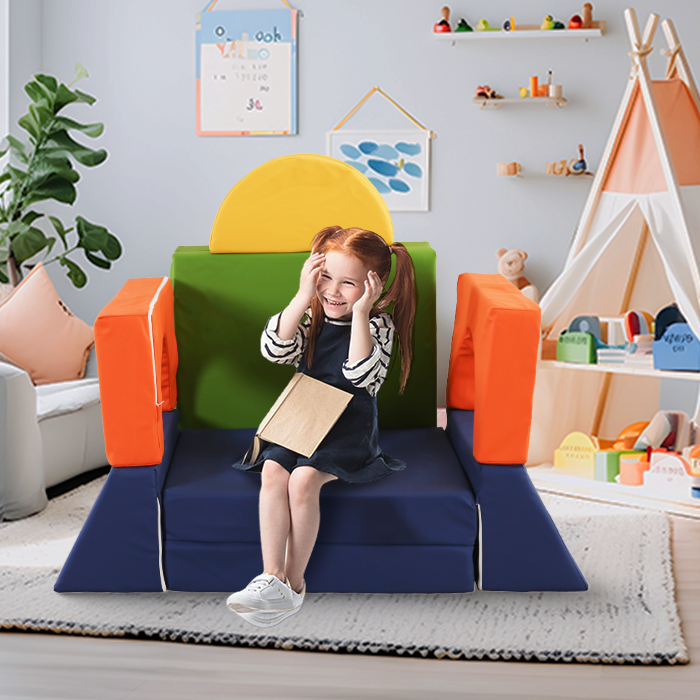 10 dalių modulinė sofa vaikams