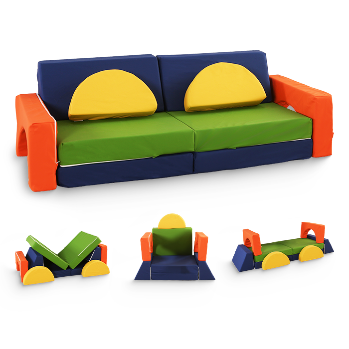 10 dalių modulinė sofa vaikams