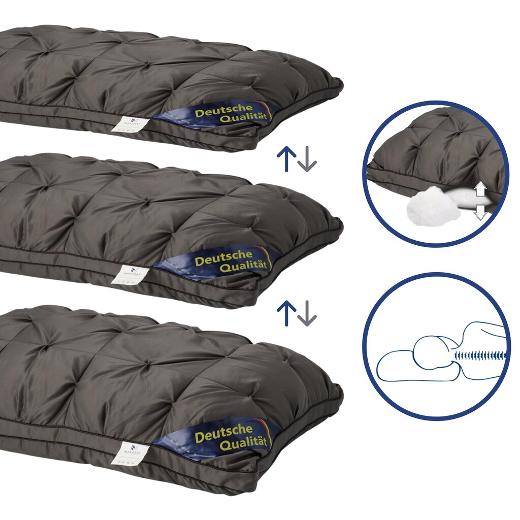 Juodų pagalvių komplektas 2vnt.